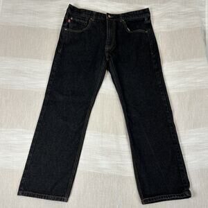 Lowrider The Boulevard Classic Mens Jeans Sz 38x30 Dark Wash Denim Relax Fit